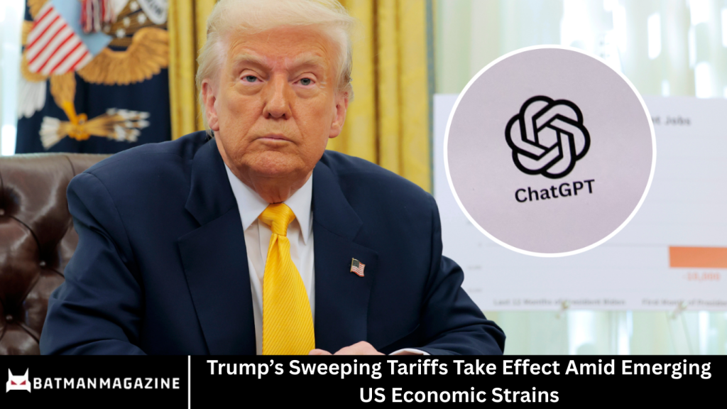Trump’s Sweeping Tariffs Take Effect Amid Emerging US Economic Strains